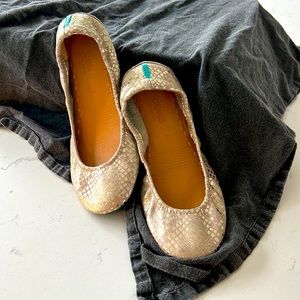 Tieks size 7 flat, romantic blush